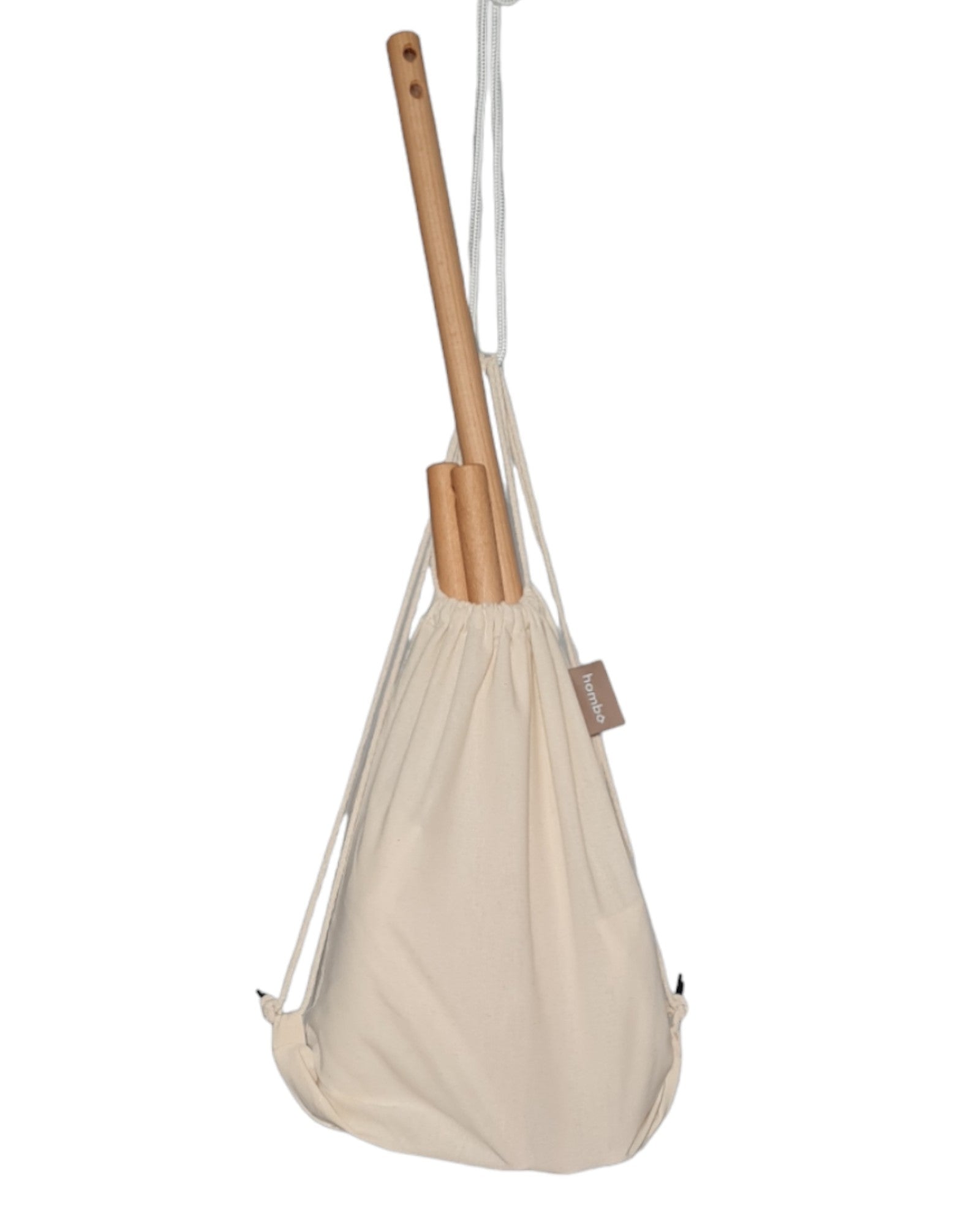 homba® zen mini hanging chair cotton brown (2-10 years)