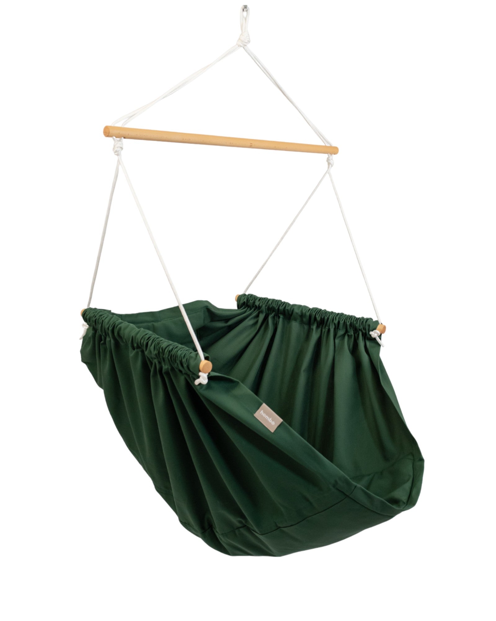 homba® zen hanging chair cotton green