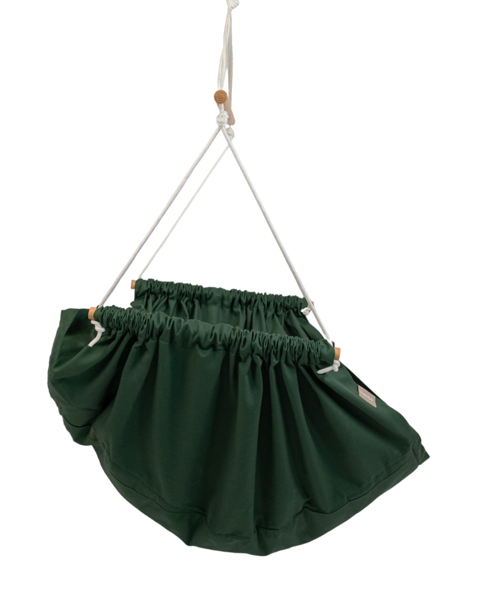 homba® zen hanging chair cotton green