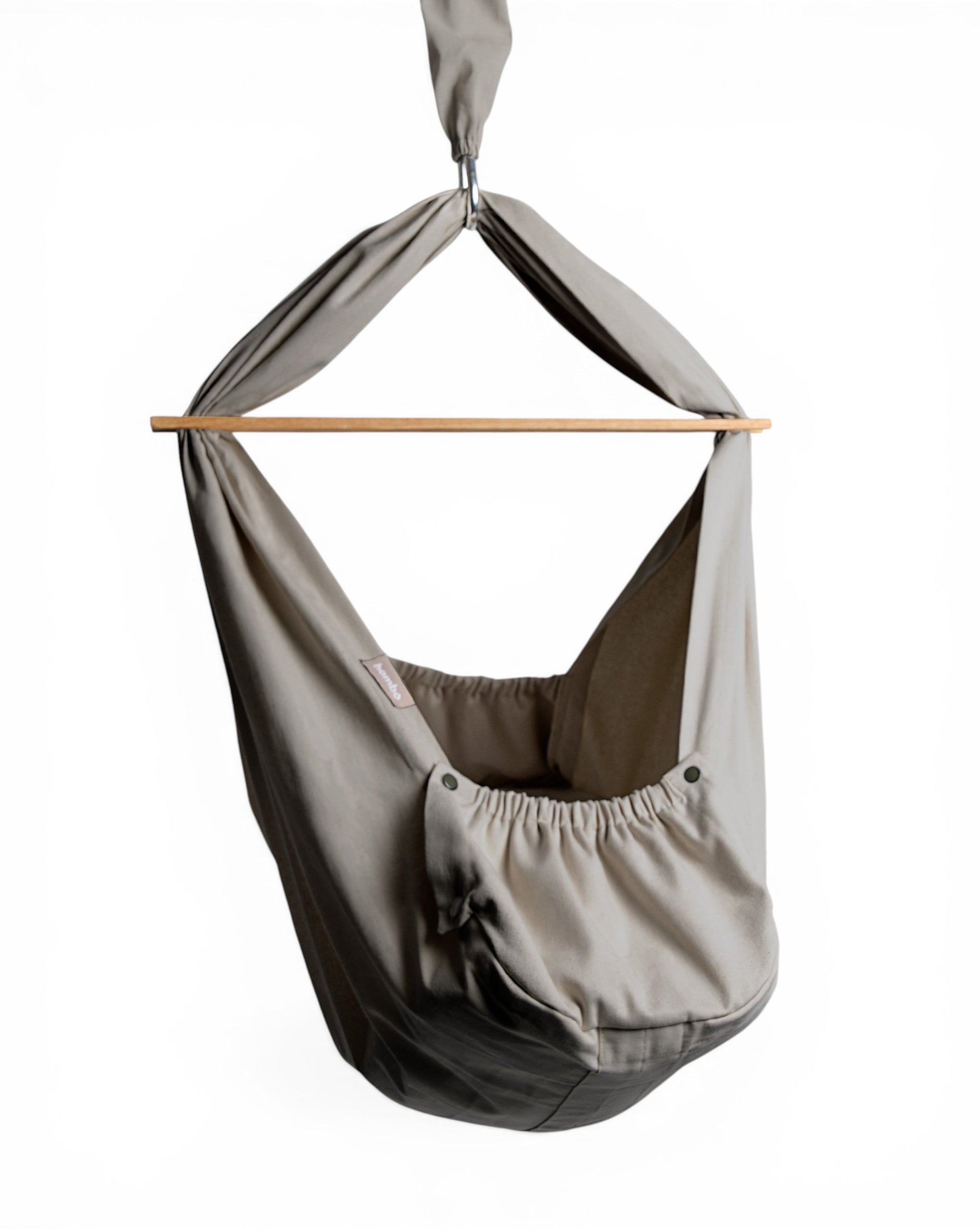 homba® baby hanging bassinet cotton light beige