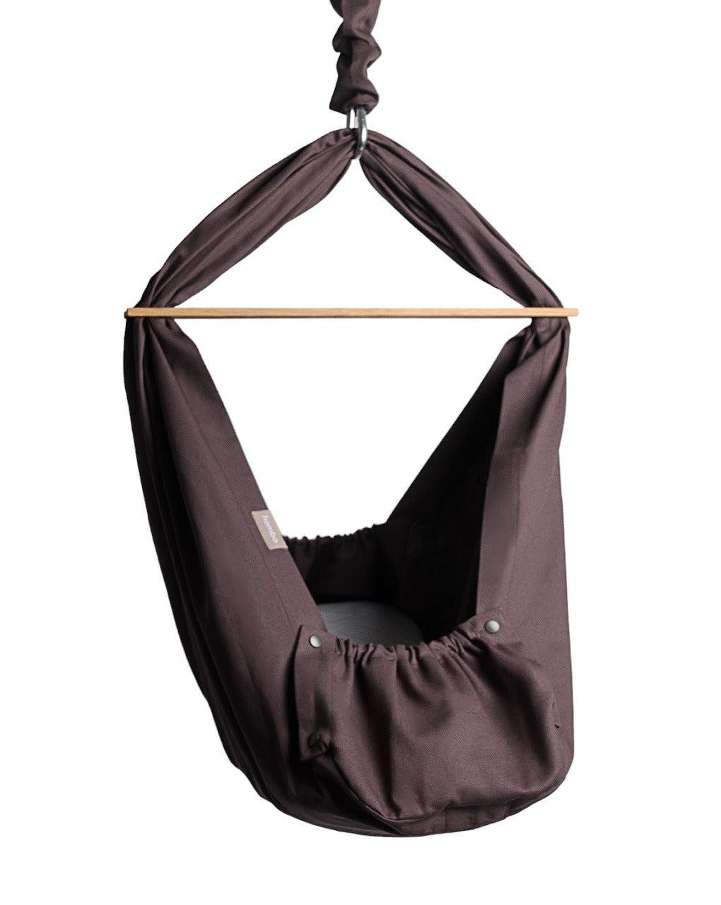 homba® baby hanging cradle cotton brown