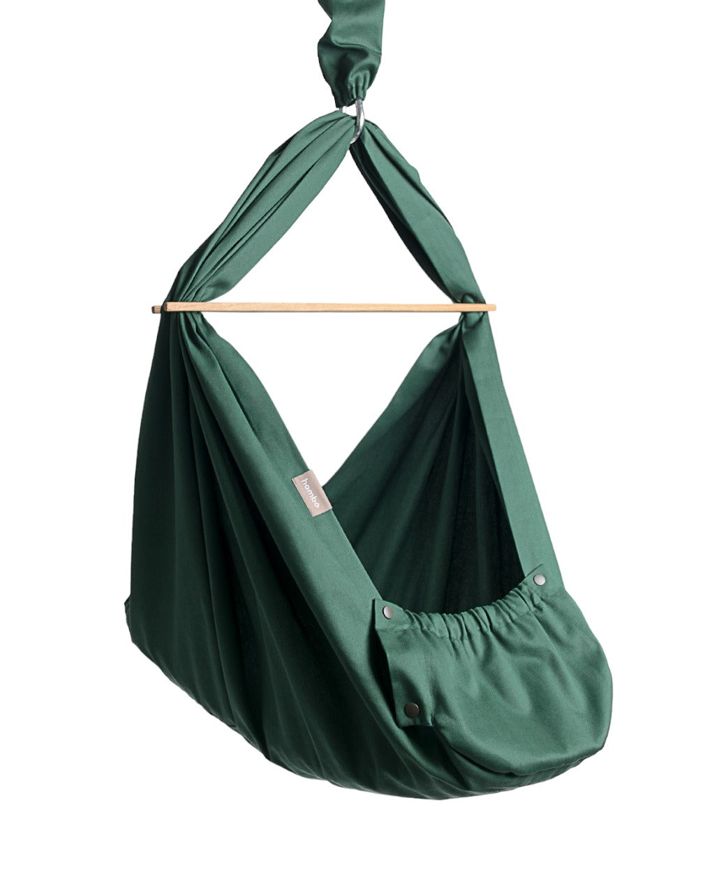 homba® Babyhaken-Hängewiege, Baumwolle, grün 
