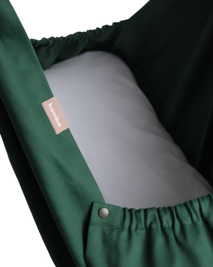 homba® Babyhaken-Hängewiege, Baumwolle, grün 