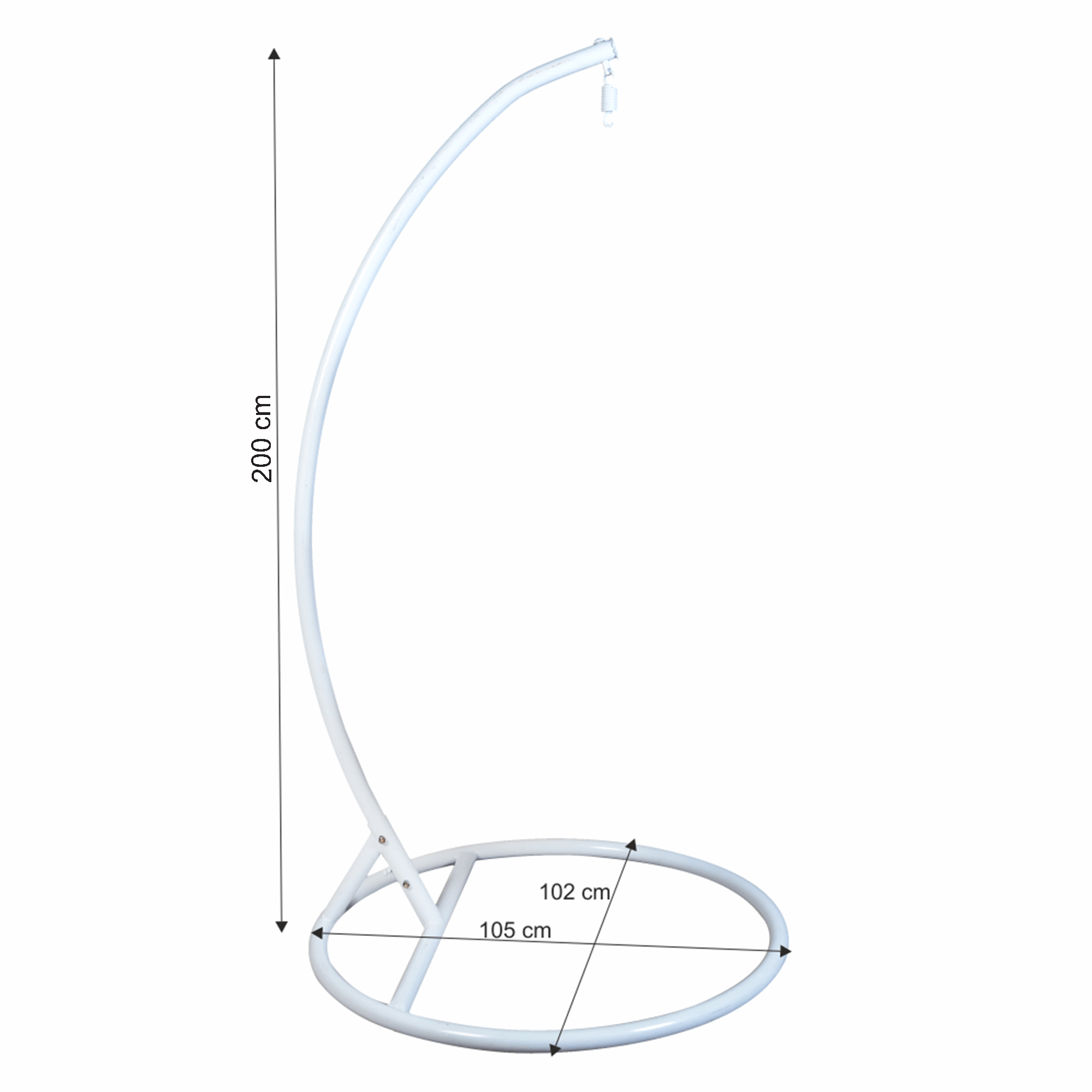 Stojan kovový biely (nosnost 100kg)